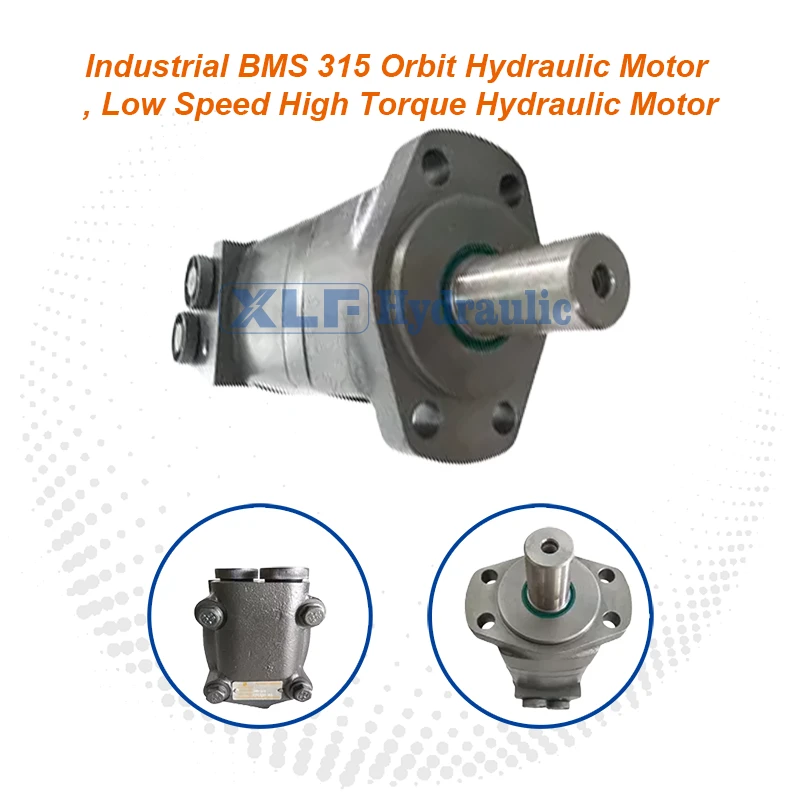 BMS 315 Orbit -hydraulimoottori - Hidasnopeus, suuri vääntömomentti Teolliseen käyttöön